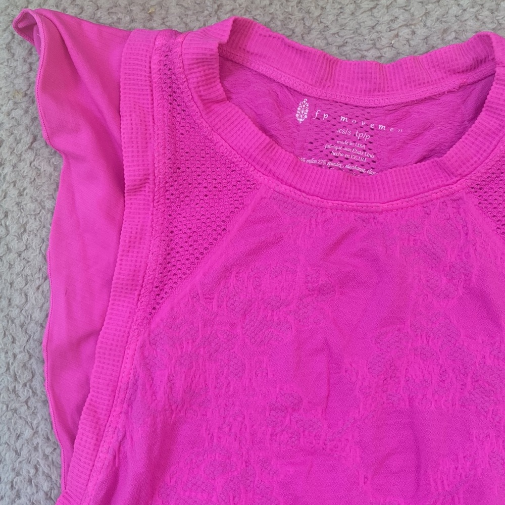 NEW🌺free people second love sleeveless flirty muscle mesh tee - Picture 11 of 16